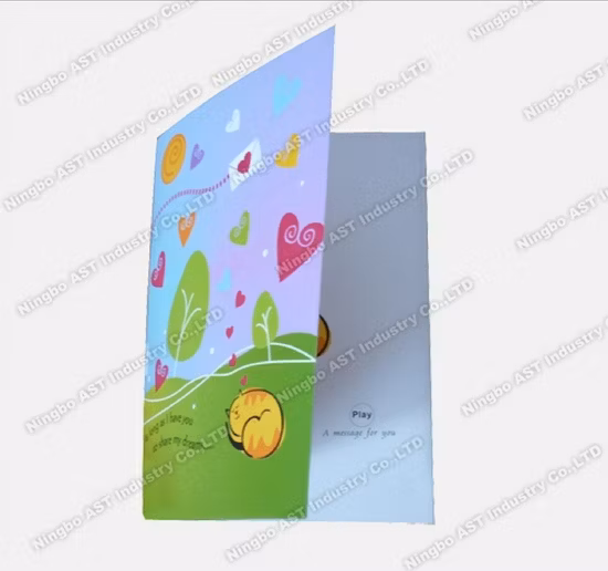 ミュージカルグリーティングカード LEDポストカード 音楽印刷カード